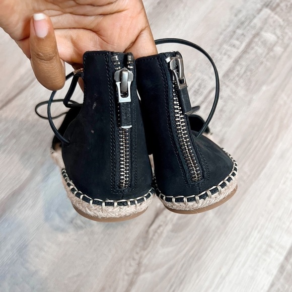 Eileen Fisher Lace Espadrille in Black leather - Picture 6 of 7